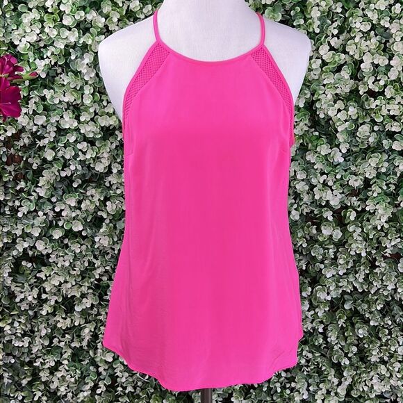 Lilly Pulitzer Silk Capri Pink Jolie Tank Top - Picture 1 of 12